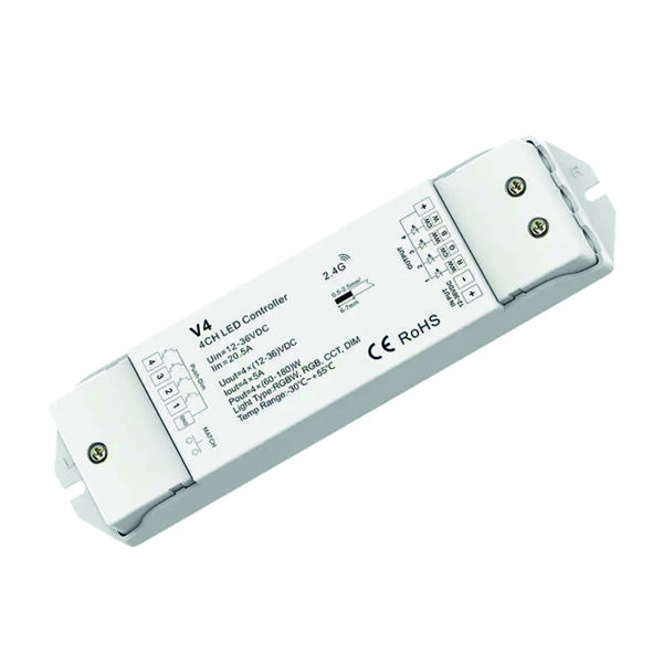 RGBW LED juostų valdiklis V4 4x5A