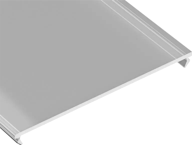 Dangtelis LED profiliui SUPERWIDE PMMA frozen 2 m. ilgis