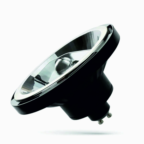 15W GU10 LED lemputė AR111 10° black