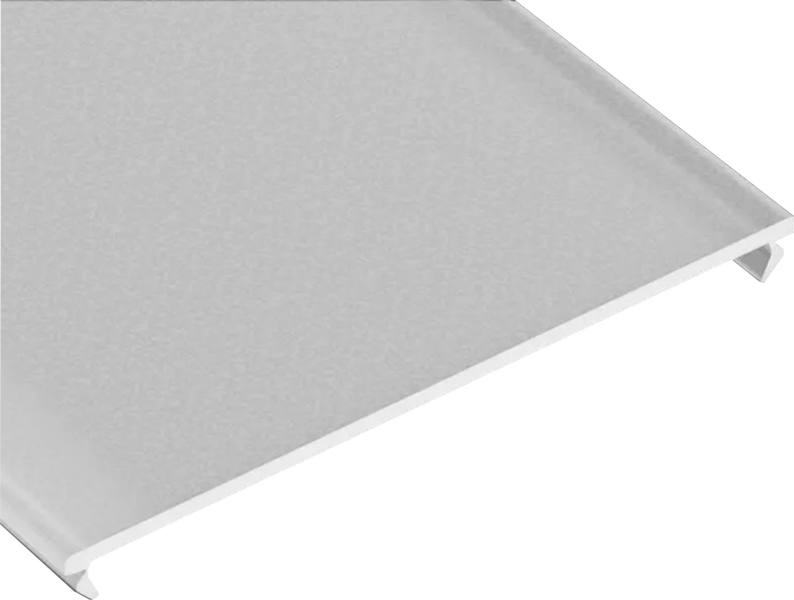 Dangtelis LED profiliui WIDE PMMA milky frosted 1 m. ilgio
