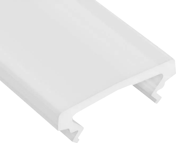 Dangtelis LED profiliui HIGH PMMA milky 1 m. ilgio