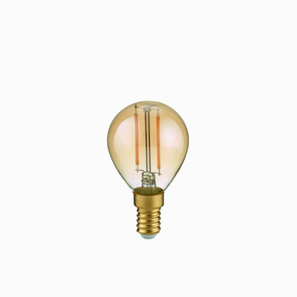 2W E14 2700K LED  Tropfen Amber